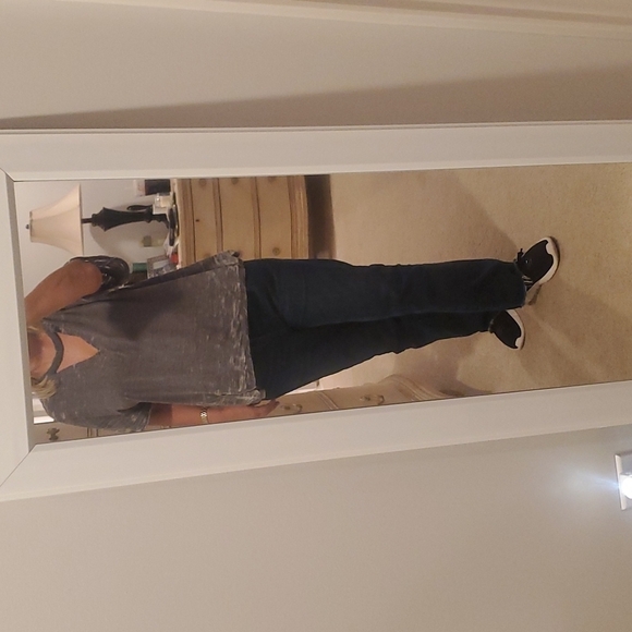 FREE People Distressed T-shirt Size Small - Picture 1 of 5